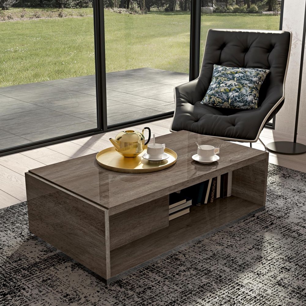 Product photograph of Status Medea Day Vintage Oak Italian Coffee Table from Choice Furniture Superstore.